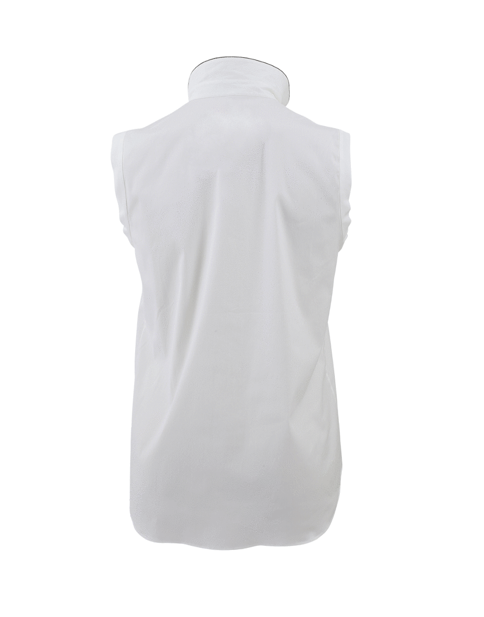 BRUNELLO CUCINELLI-Monili Trim Collared Blouse-