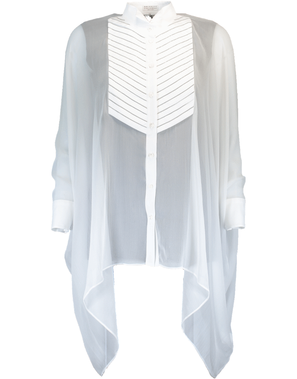 BRUNELLO CUCINELLI-Organza Cape-