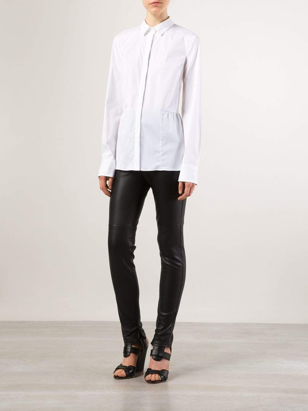 BRUNELLO CUCINELLI-Peplum Detail Blouse-