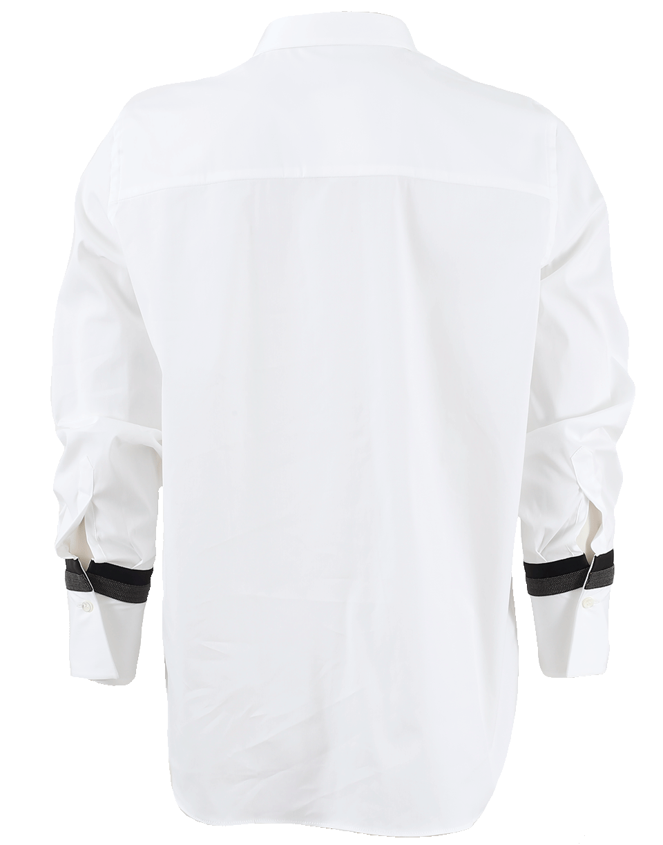BRUNELLO CUCINELLI-Pique Blouse-