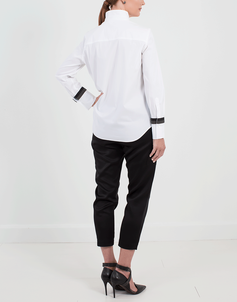 BRUNELLO CUCINELLI-Pique Blouse-