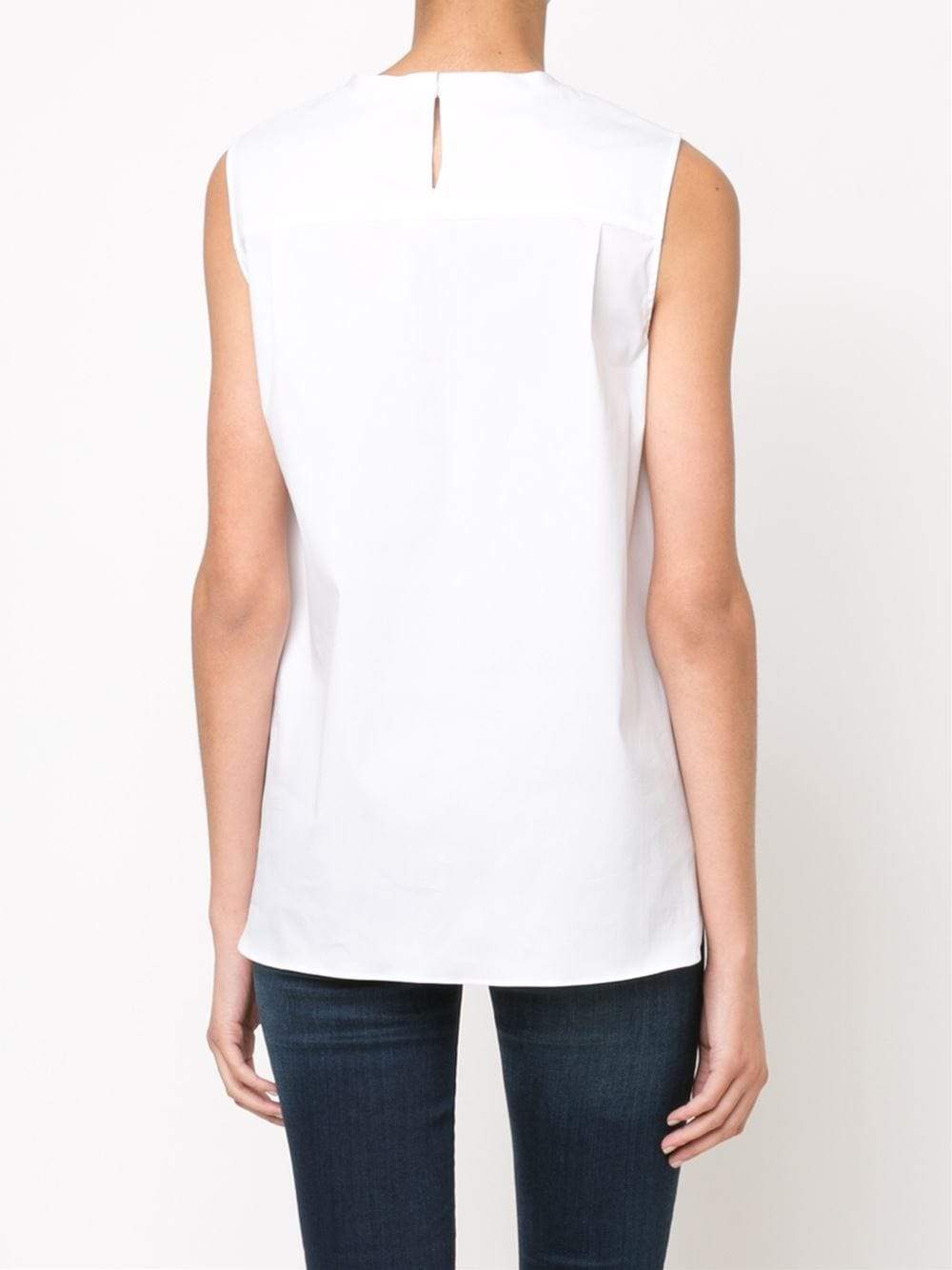 BRUNELLO CUCINELLI-Voile Ruffle Blouse-