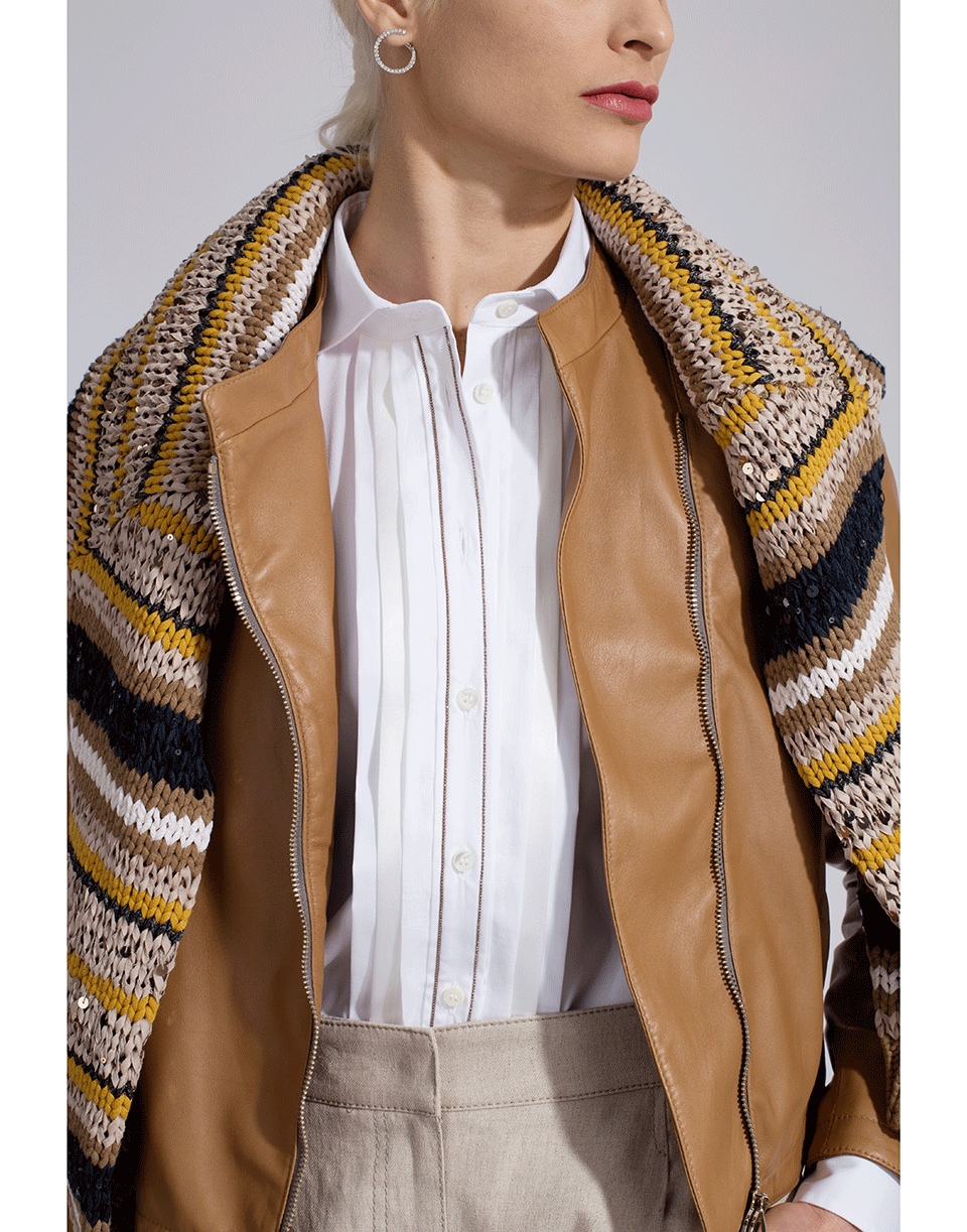 BRUNELLO CUCINELLI-Poplin Blouse-