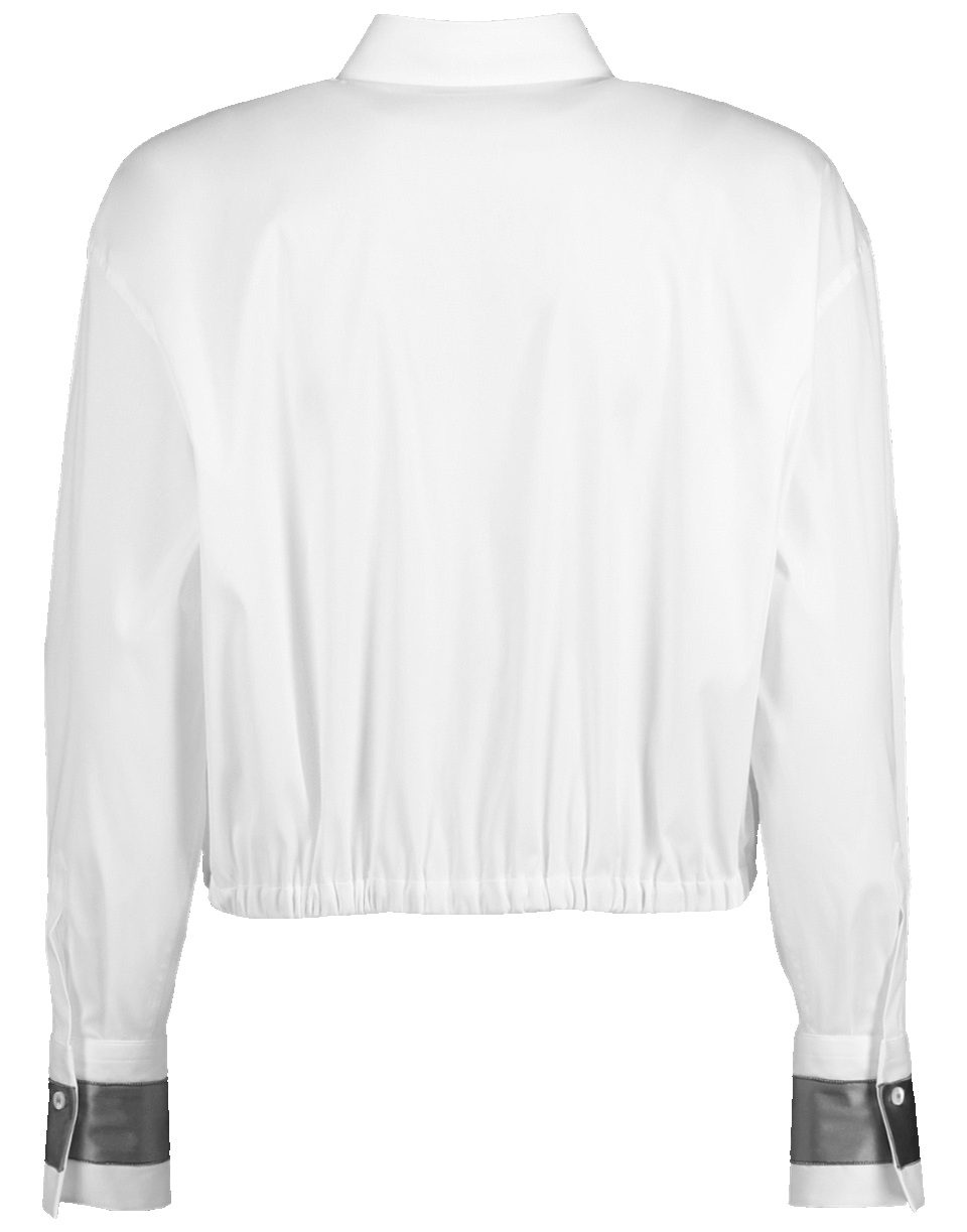 BRUNELLO CUCINELLI-Drawstring Cropped Blouse-