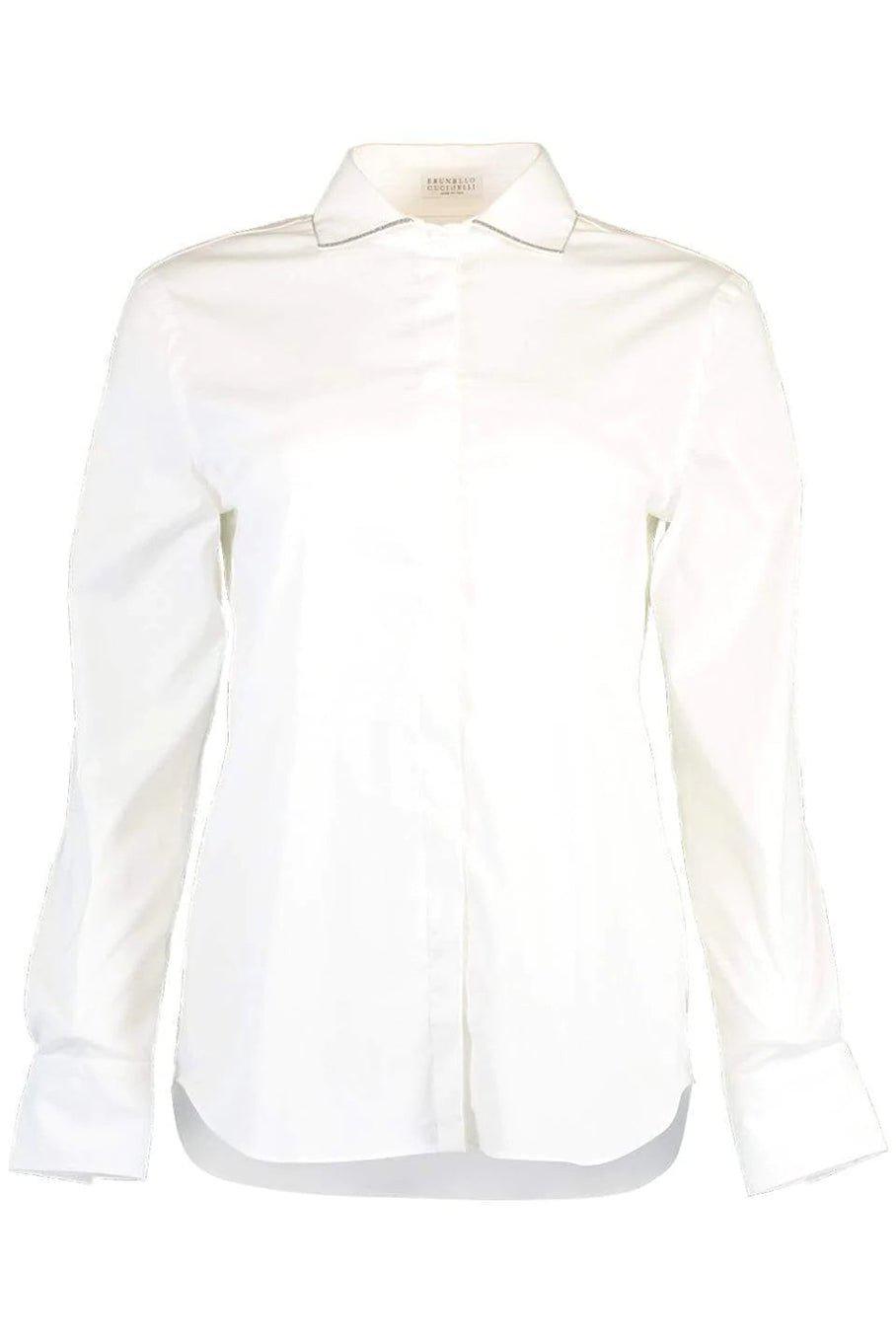 Monili Collar Poplin Shirt