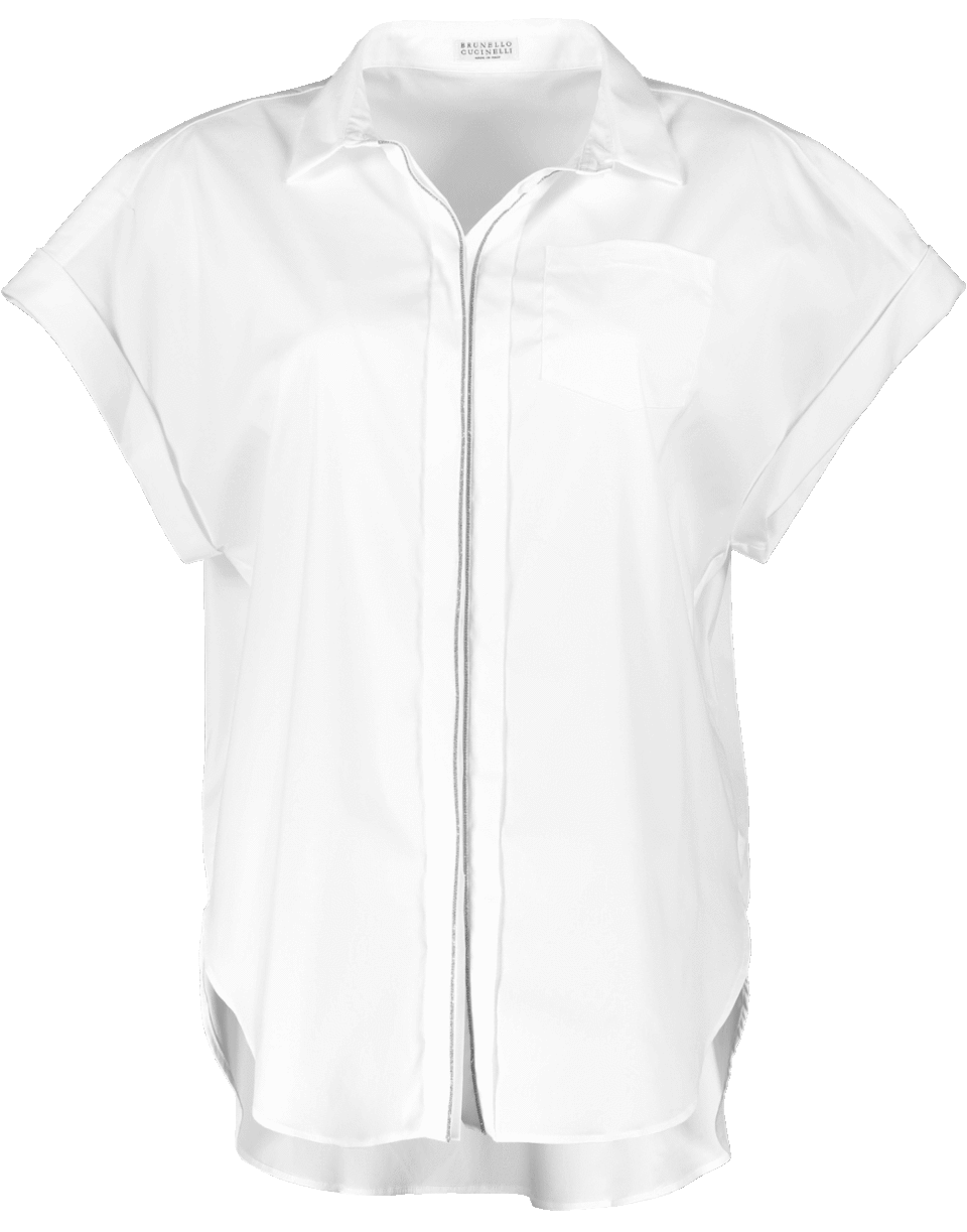 BRUNELLO CUCINELLI-Poplin Blouse-