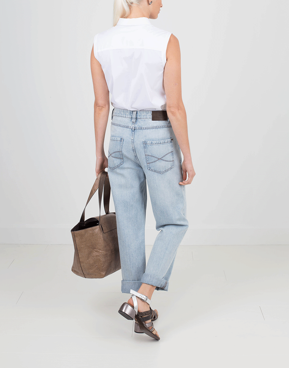 BRUNELLO CUCINELLI-Blouse With Monili Pocket-