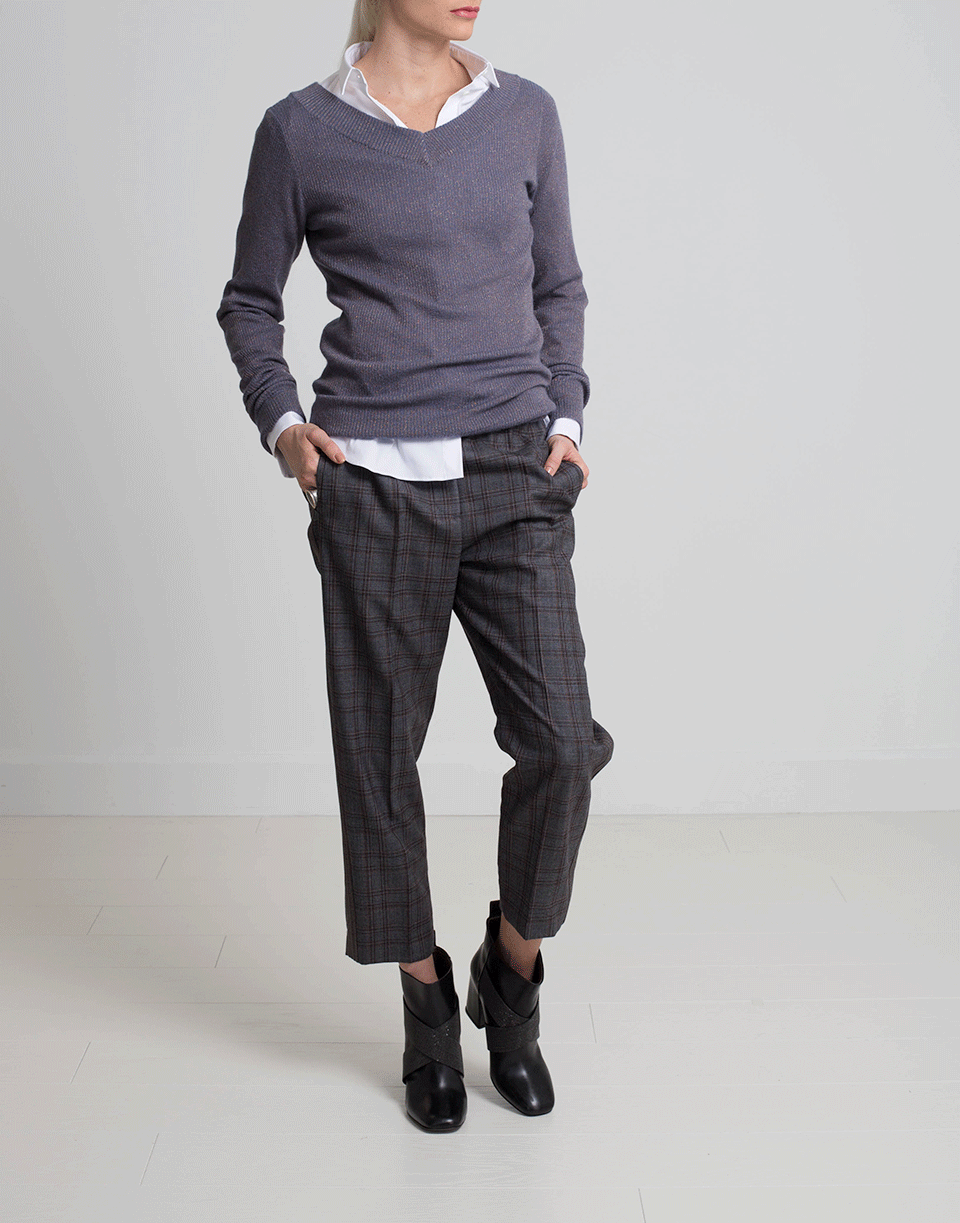 BRUNELLO CUCINELLI-Poplin Blouse-