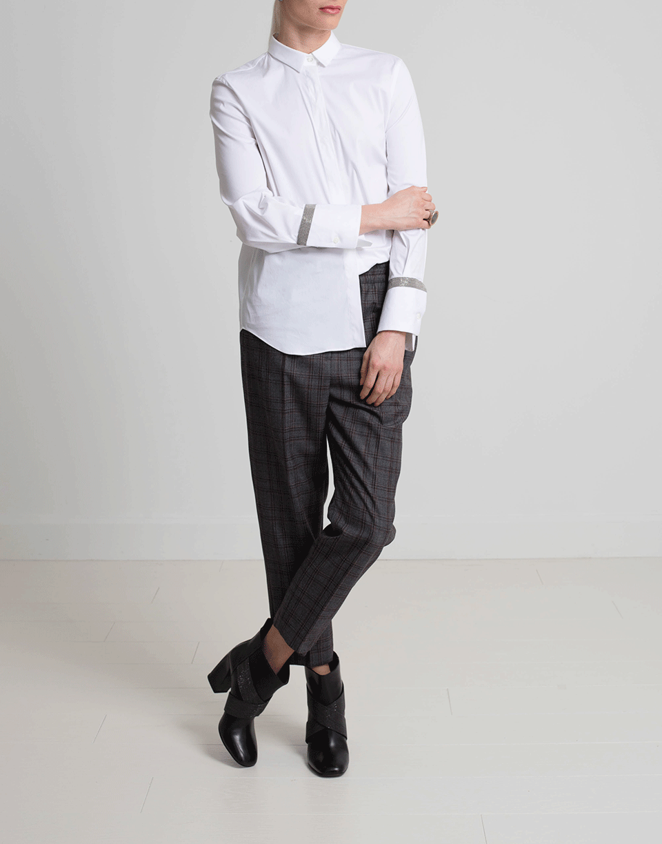 BRUNELLO CUCINELLI-Poplin Blouse-