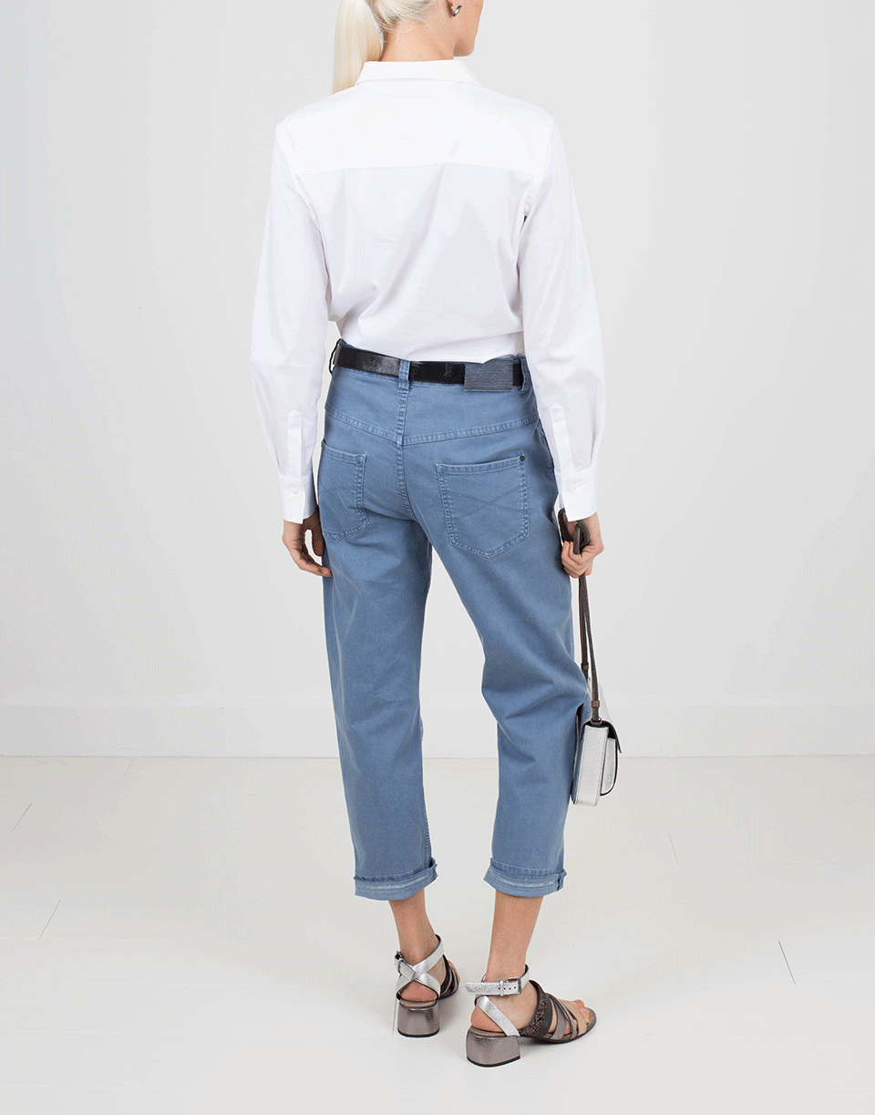 BRUNELLO CUCINELLI-Poplin Blouse With Pocket-