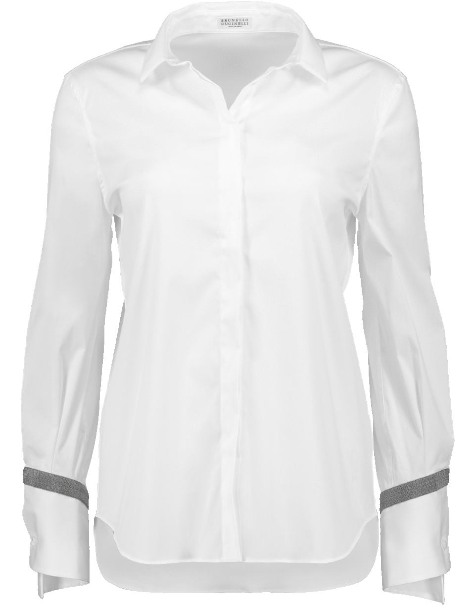 BRUNELLO CUCINELLI-Poplin Blouse-