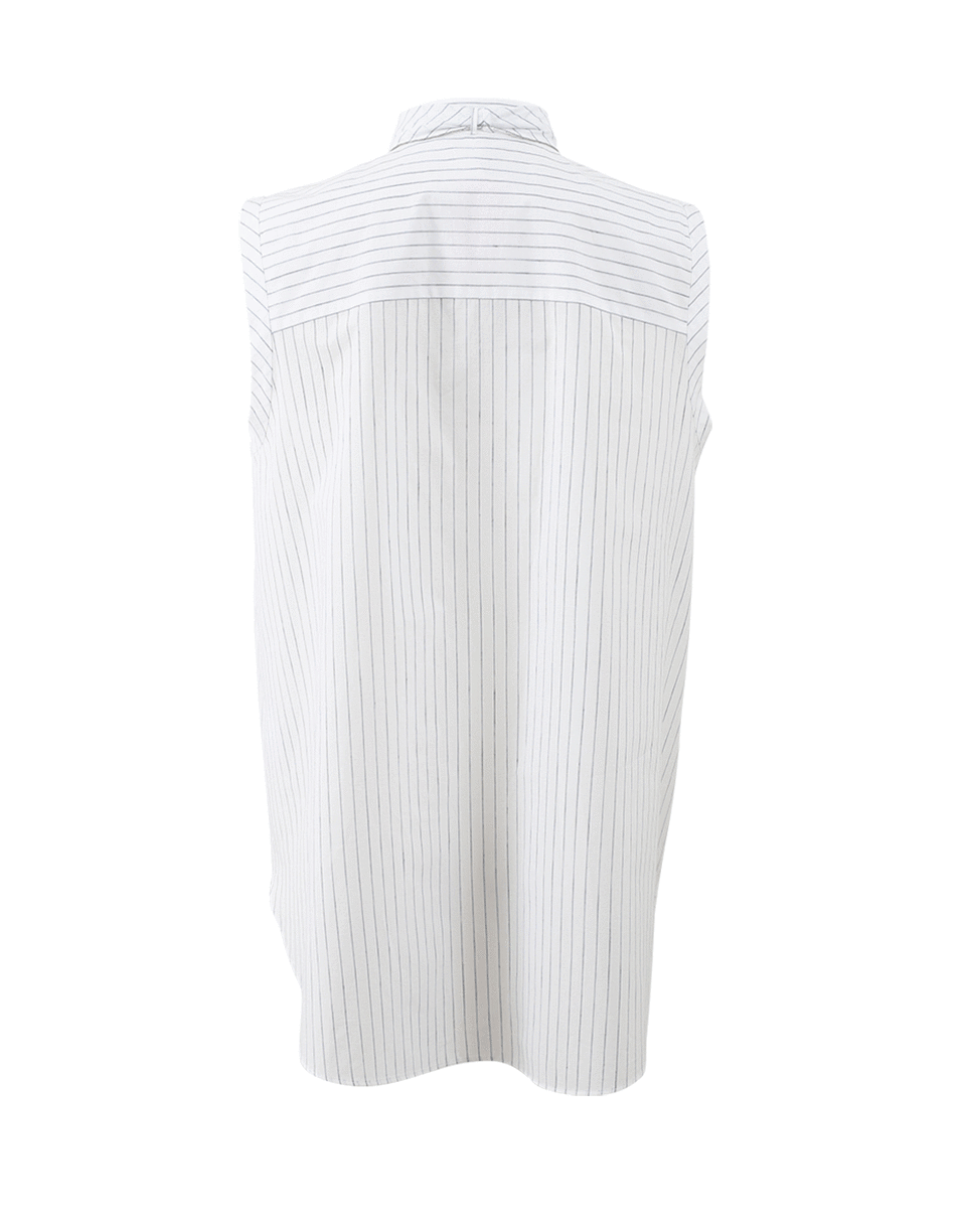 BRUNELLO CUCINELLI-Striped Monili Trim Blouse-