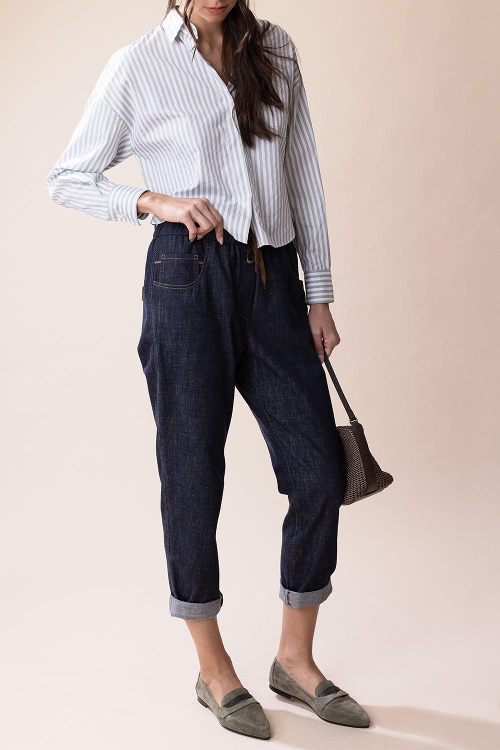 BRUNELLO CUCINELLI-Long Sleeve Soft Shirt-