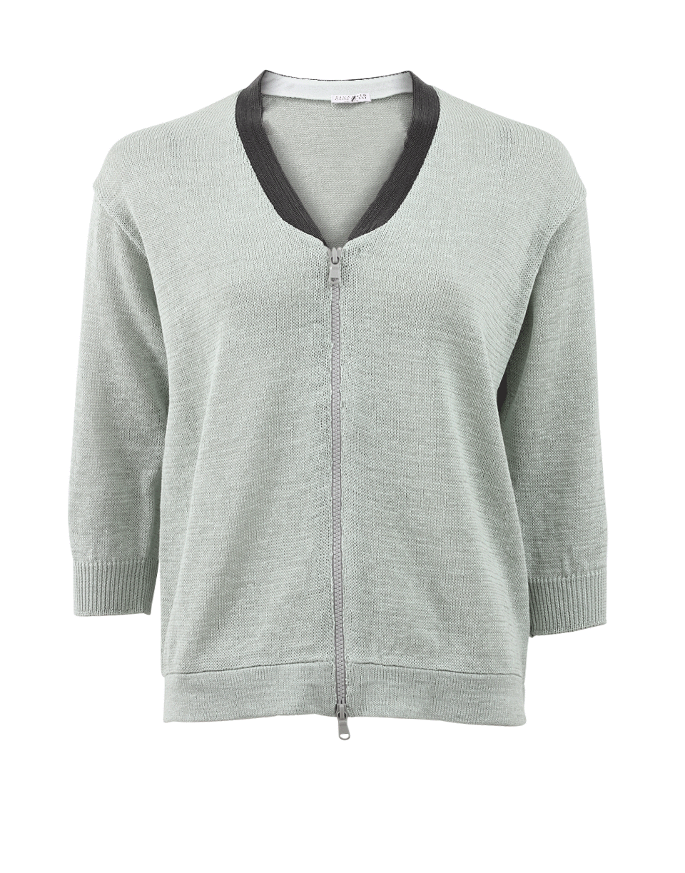 BRUNELLO CUCINELLI-Monili Zip Cardigan-