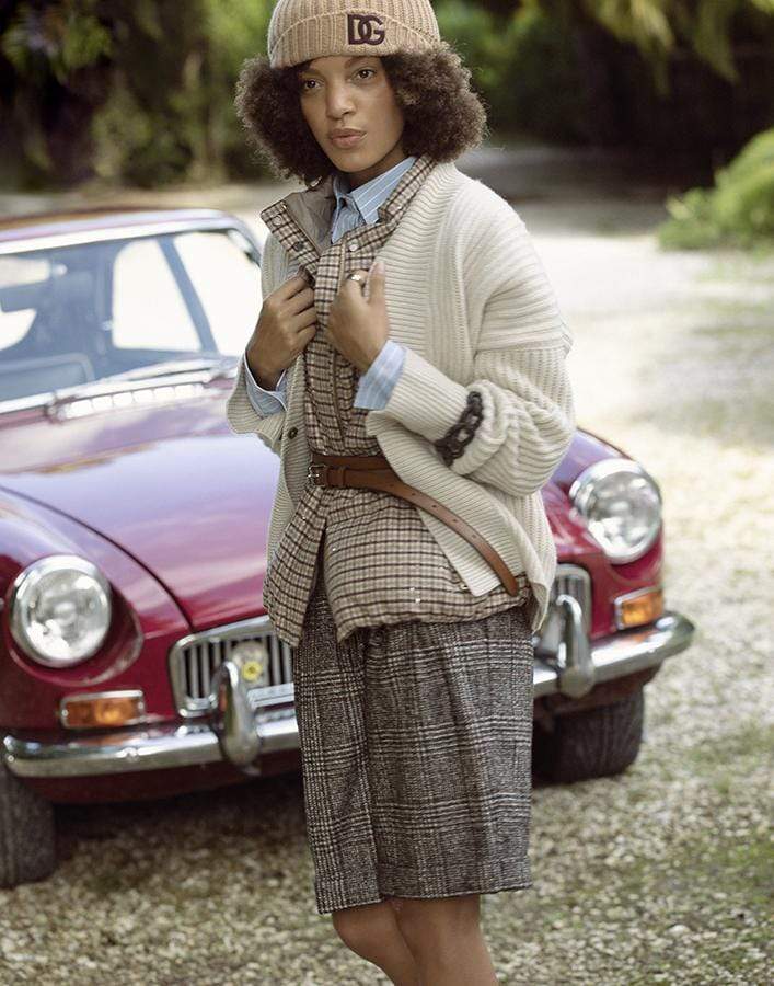 BRUNELLO CUCINELLI-Monili Bracelet Cashmere English Ribbed Cardigan-