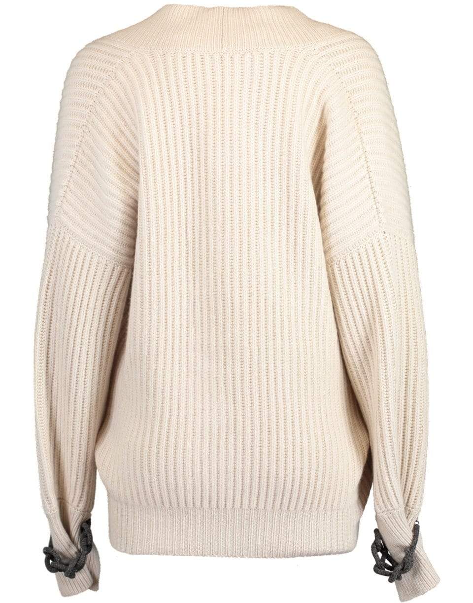 BRUNELLO CUCINELLI-Monili Bracelet Cashmere English Ribbed Cardigan-