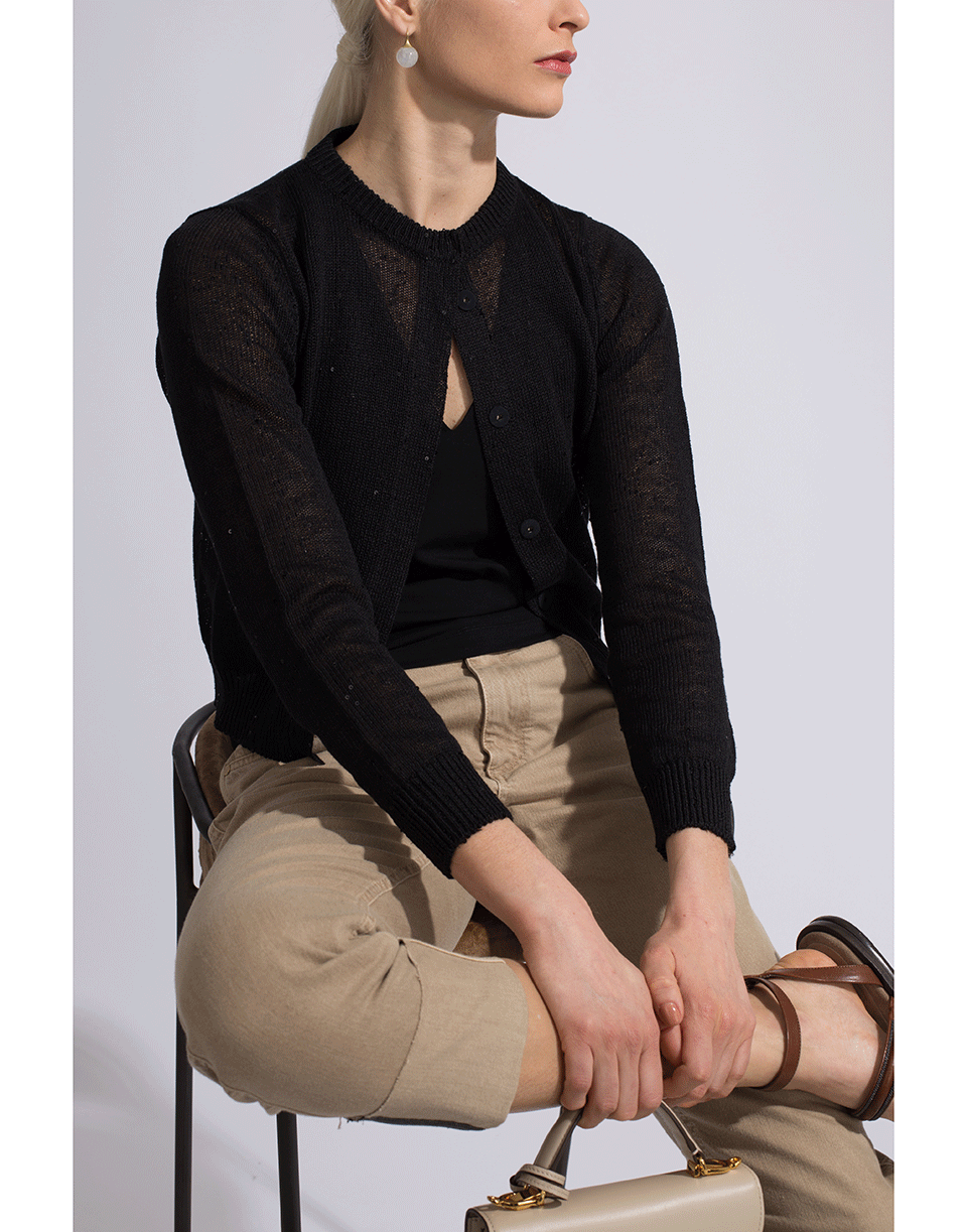BRUNELLO CUCINELLI-Paillette Cropped Cardigan-
