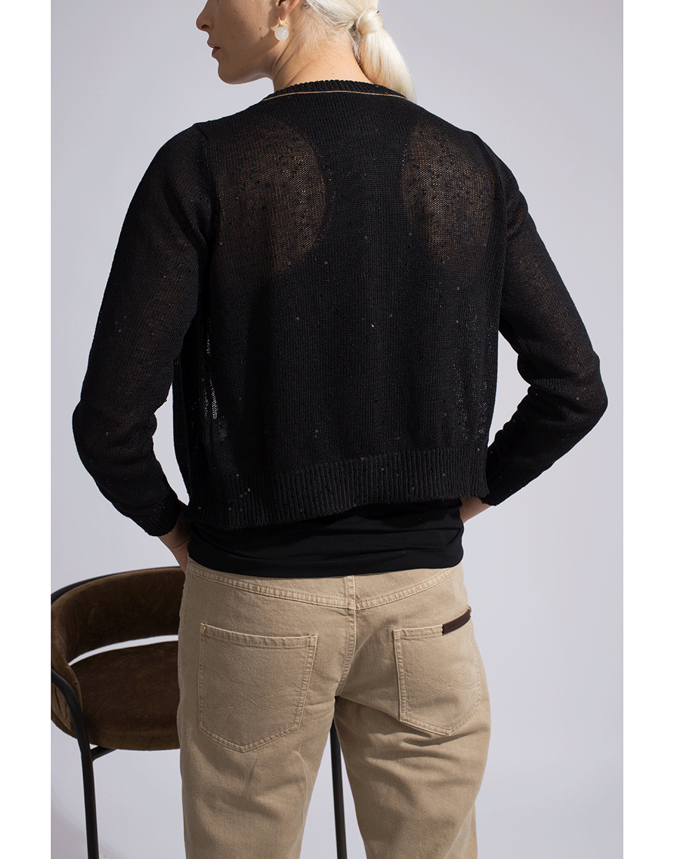BRUNELLO CUCINELLI-Paillette Cropped Cardigan-