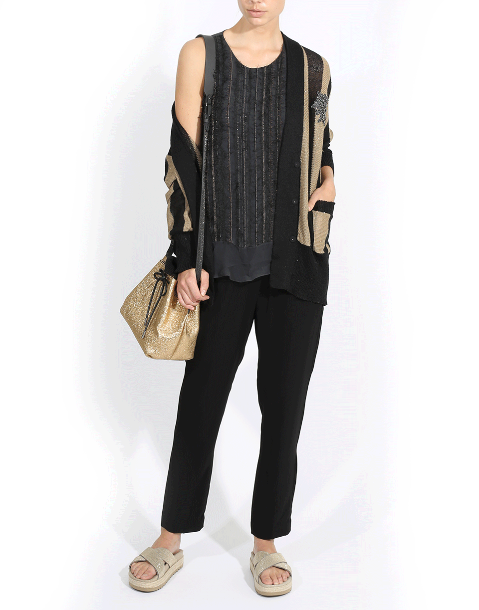BRUNELLO CUCINELLI-Striped Cardigan-