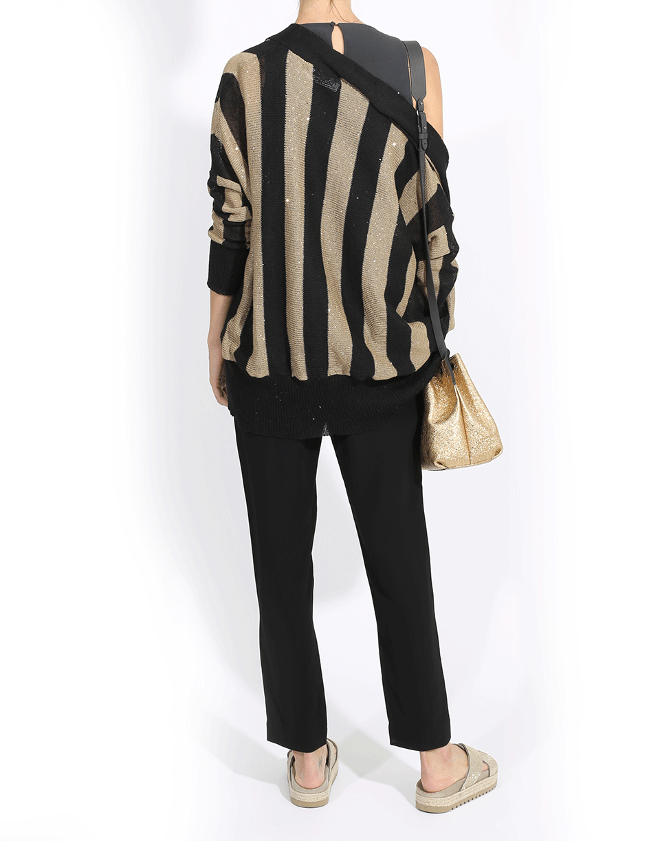 BRUNELLO CUCINELLI-Striped Cardigan-