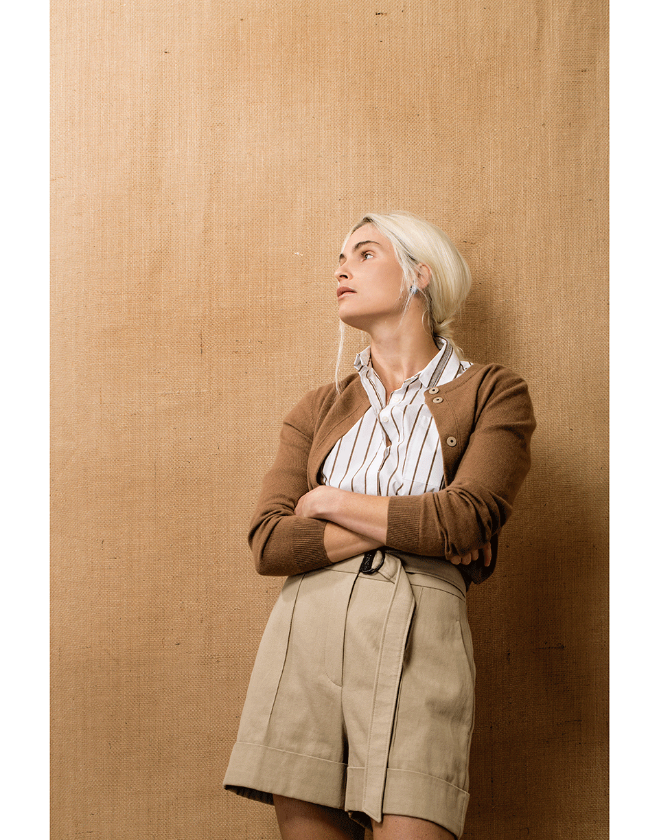 BRUNELLO CUCINELLI-Monili Bead Cashmere Cardigan-