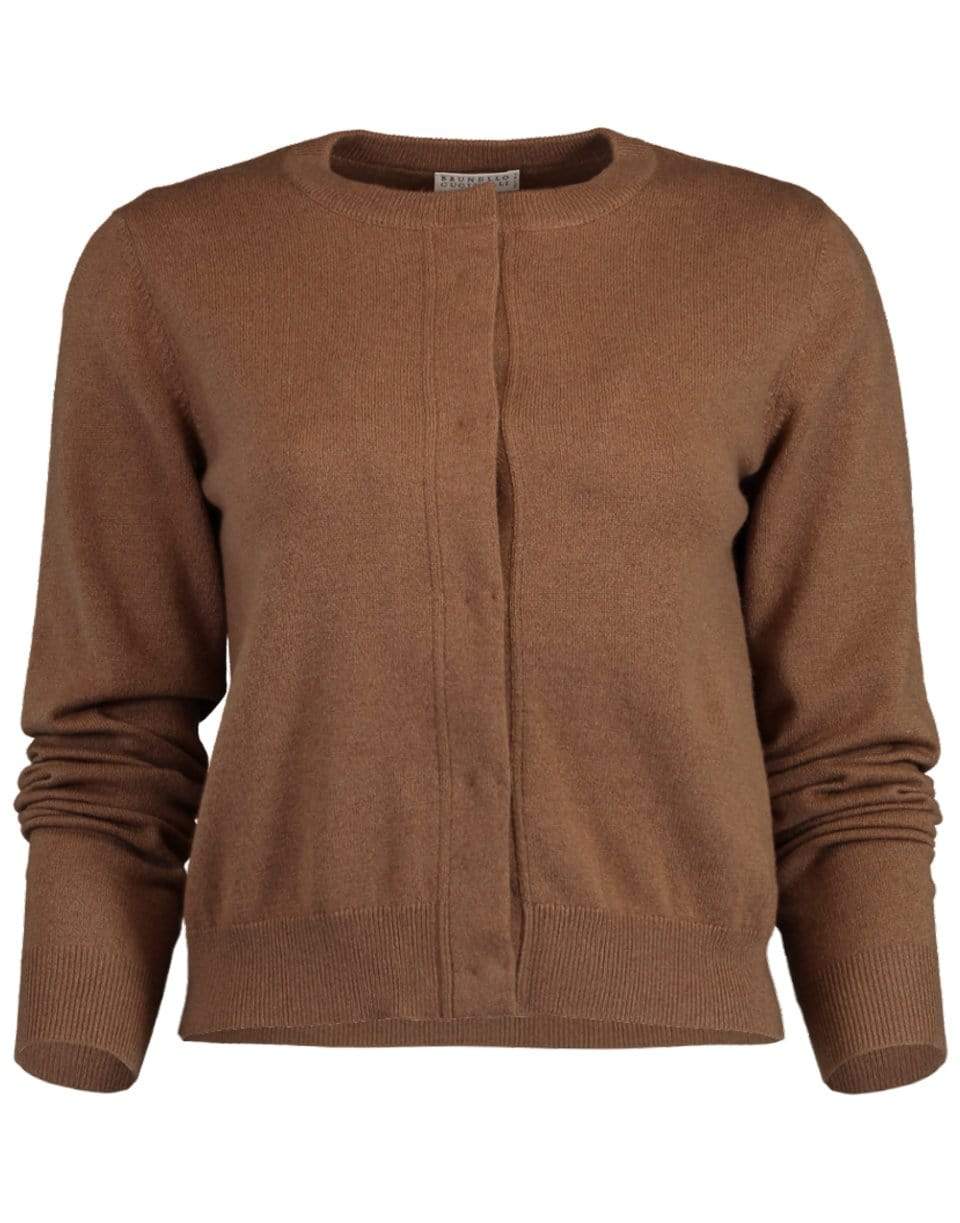 BRUNELLO CUCINELLI-Monili Bead Cashmere Cardigan-
