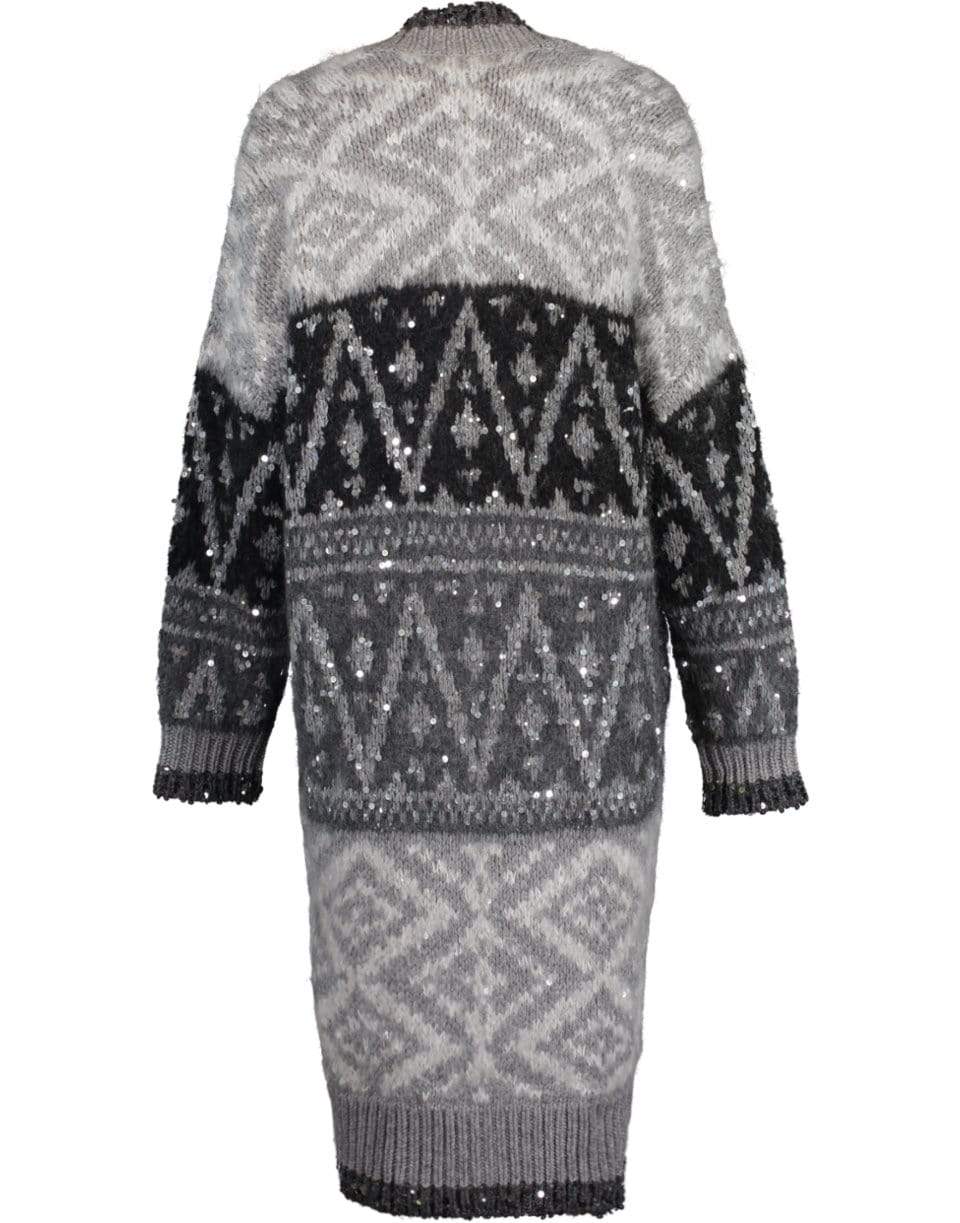 BRUNELLO CUCINELLI-Opera Paillette Cardigan-CHARCOAL