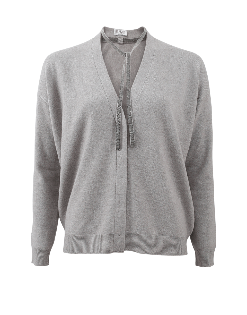 BRUNELLO CUCINELLI-Neck Tie Cardigan-