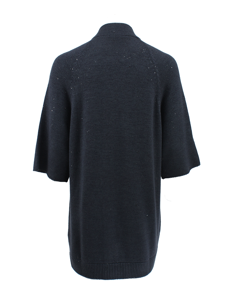 BRUNELLO CUCINELLI-Funnel Sleeve Paillette Cardigan-
