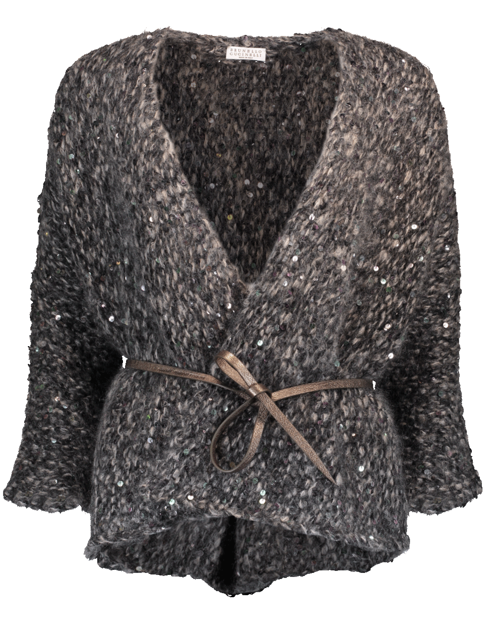BRUNELLO CUCINELLI-Paillette Knit Cardigan-