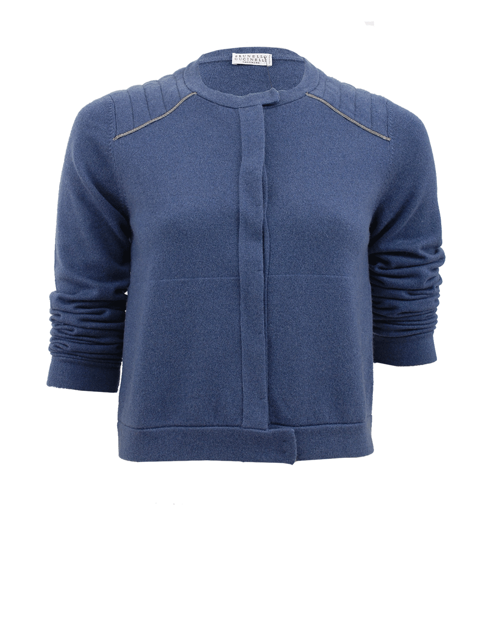 BRUNELLO CUCINELLI-Snap Front Crop Cardigan-