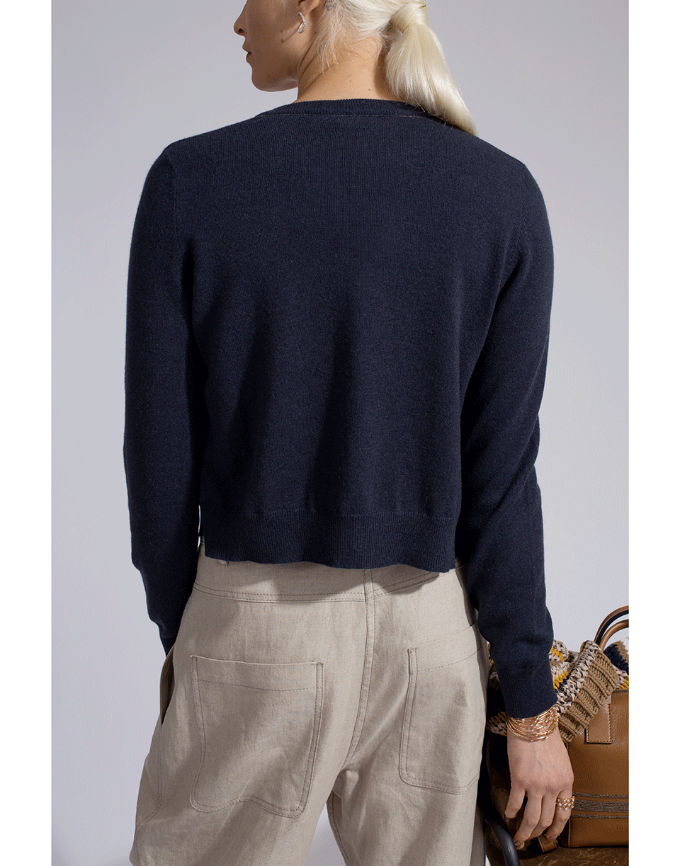 BRUNELLO CUCINELLI-Cropped Crewneck Cardigan-