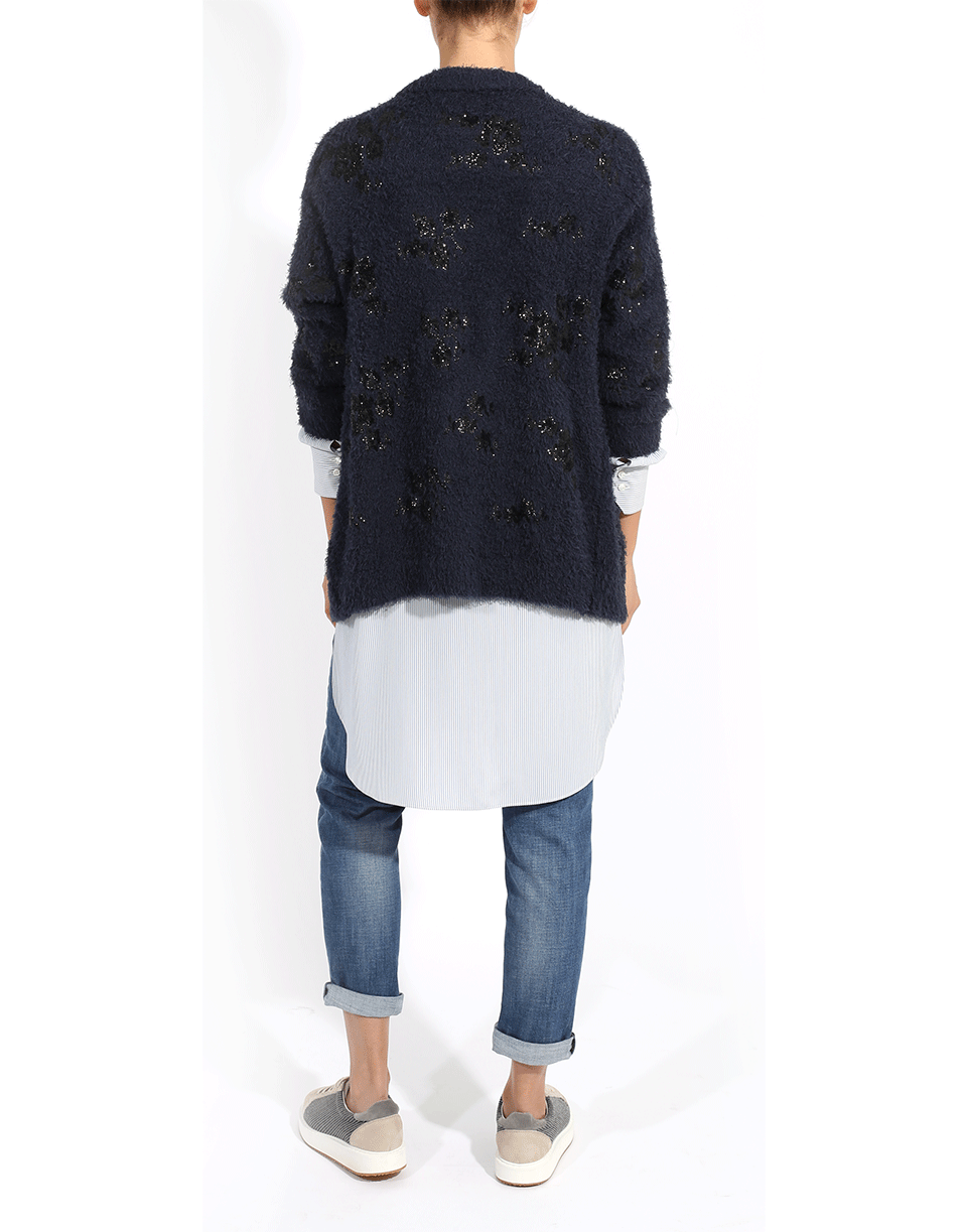 BRUNELLO CUCINELLI-Floral Embroidered Cardigan-