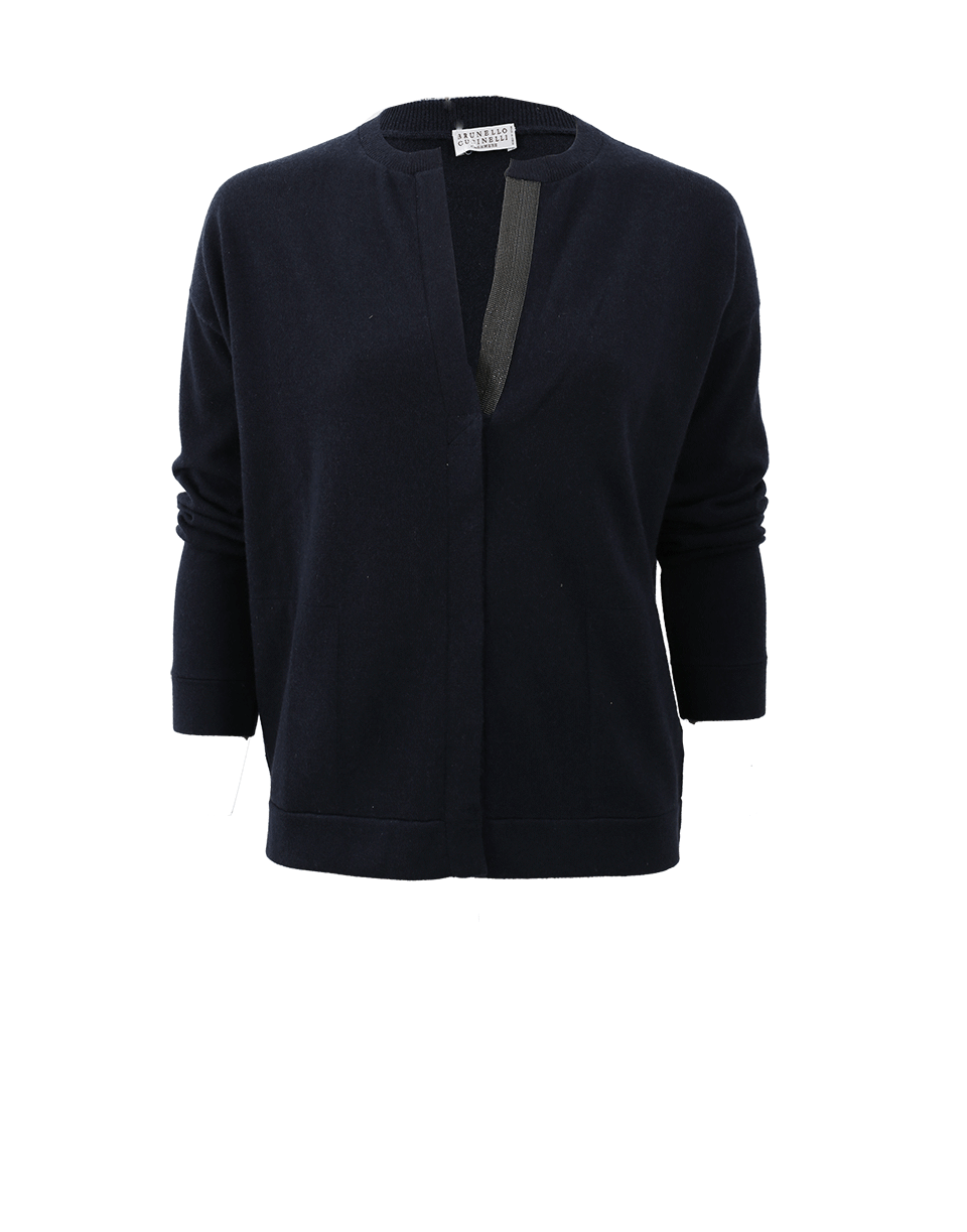 BRUNELLO CUCINELLI-Snap Front Cardigan-