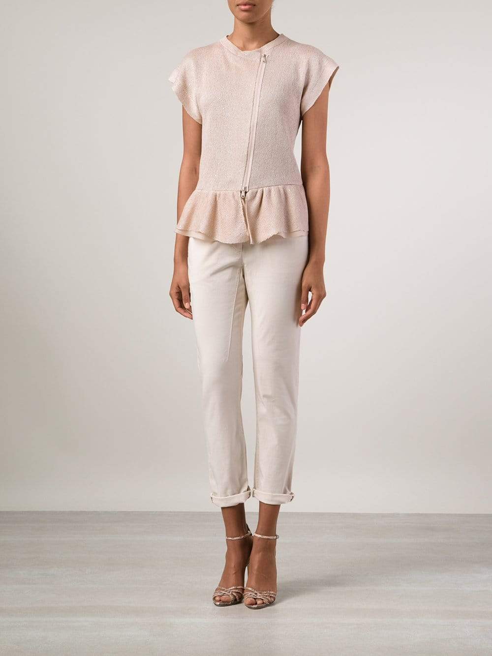 BRUNELLO CUCINELLI-Flutter Hem Cardigan-