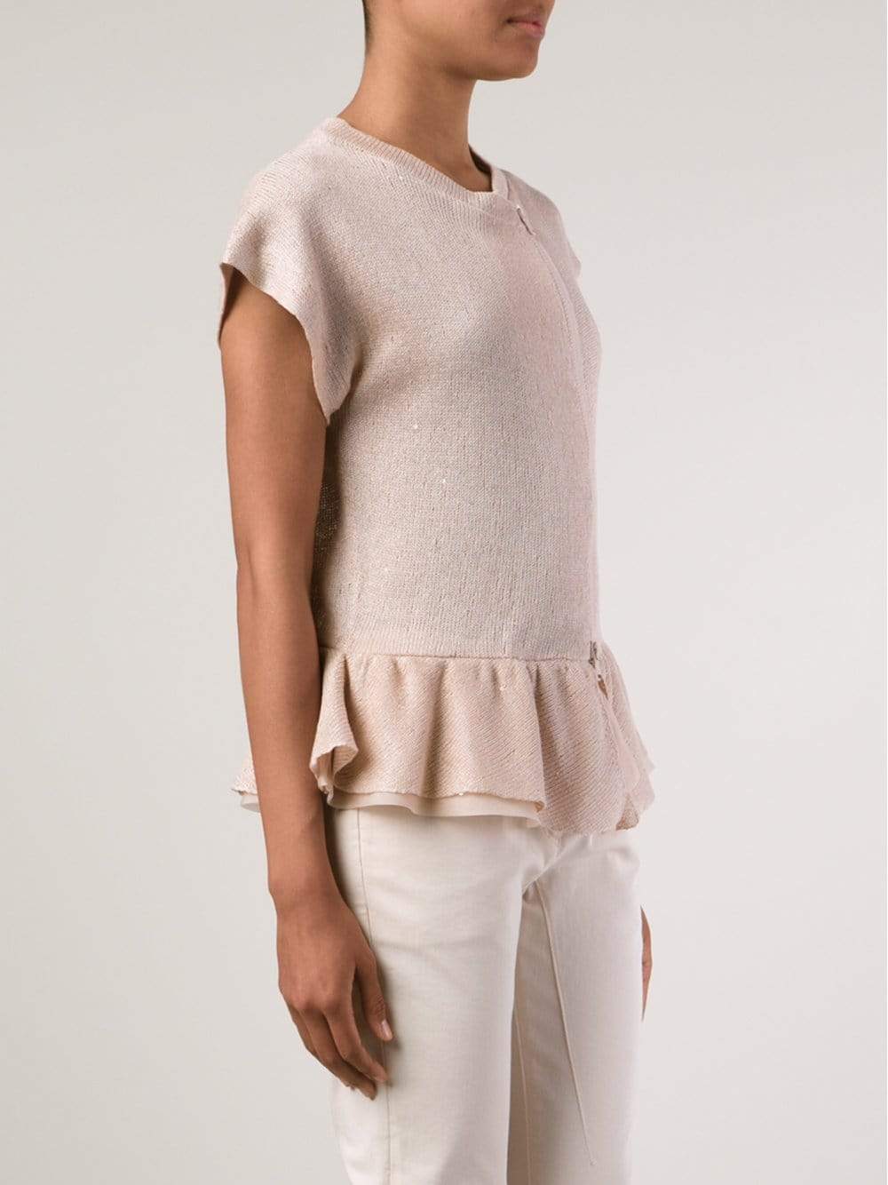 BRUNELLO CUCINELLI-Flutter Hem Cardigan-