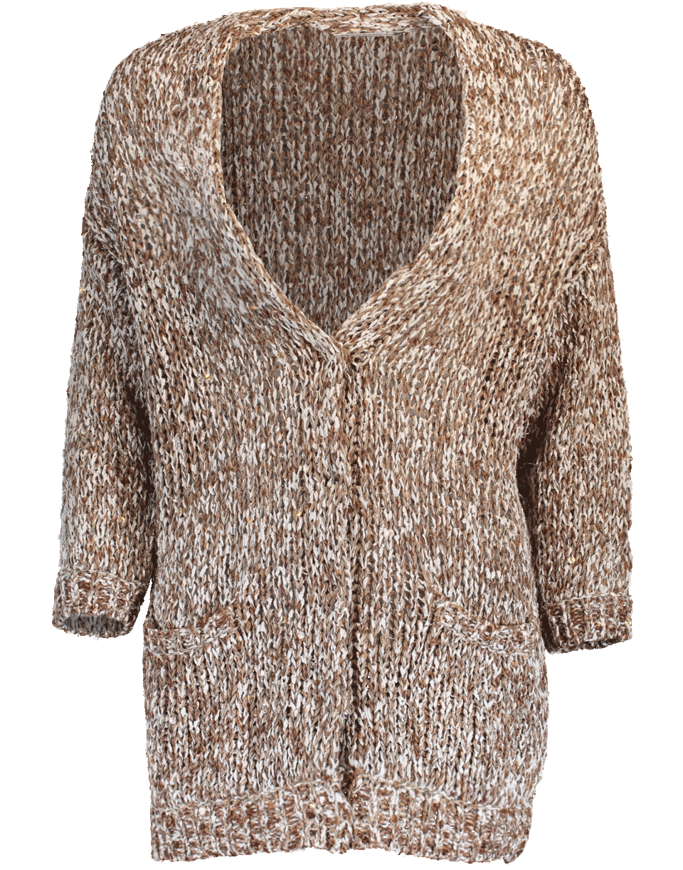 BRUNELLO CUCINELLI-Paillette Blend Boyfriend Cardigan-
