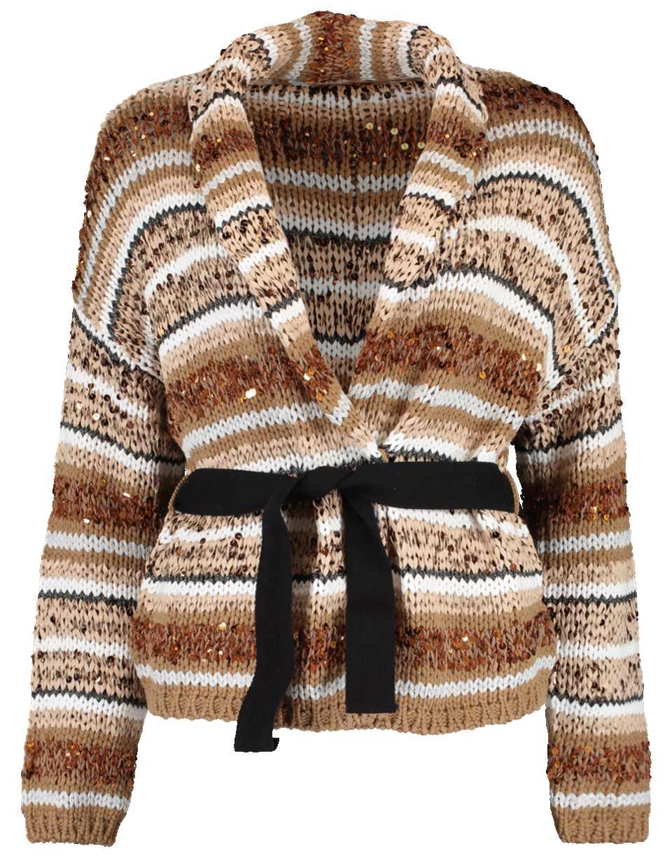 BRUNELLO CUCINELLI-Striped Knit Jacket-