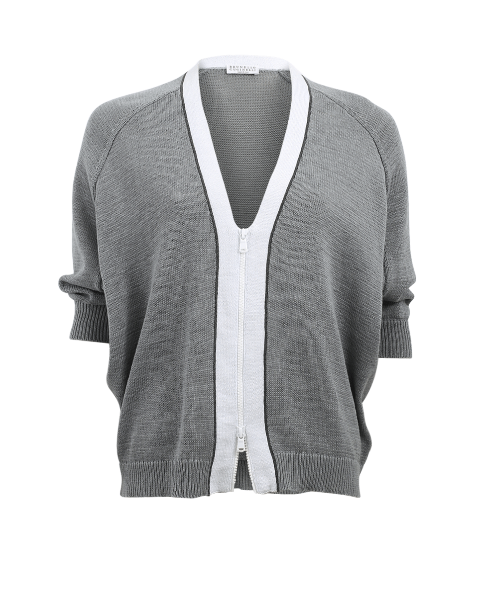 BRUNELLO CUCINELLI-Bomber Cardigan-