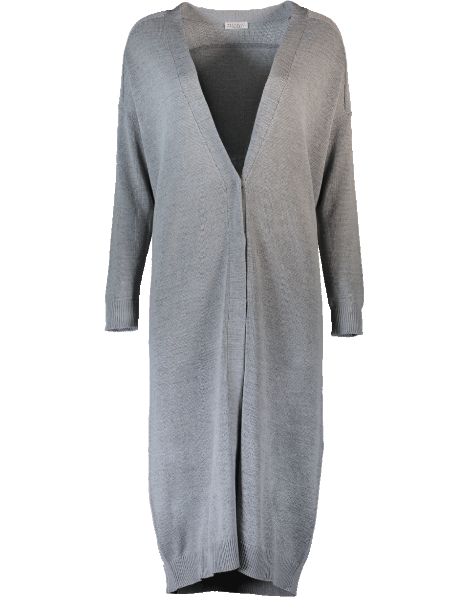 BRUNELLO CUCINELLI-Dry Cotton Solid Duster-