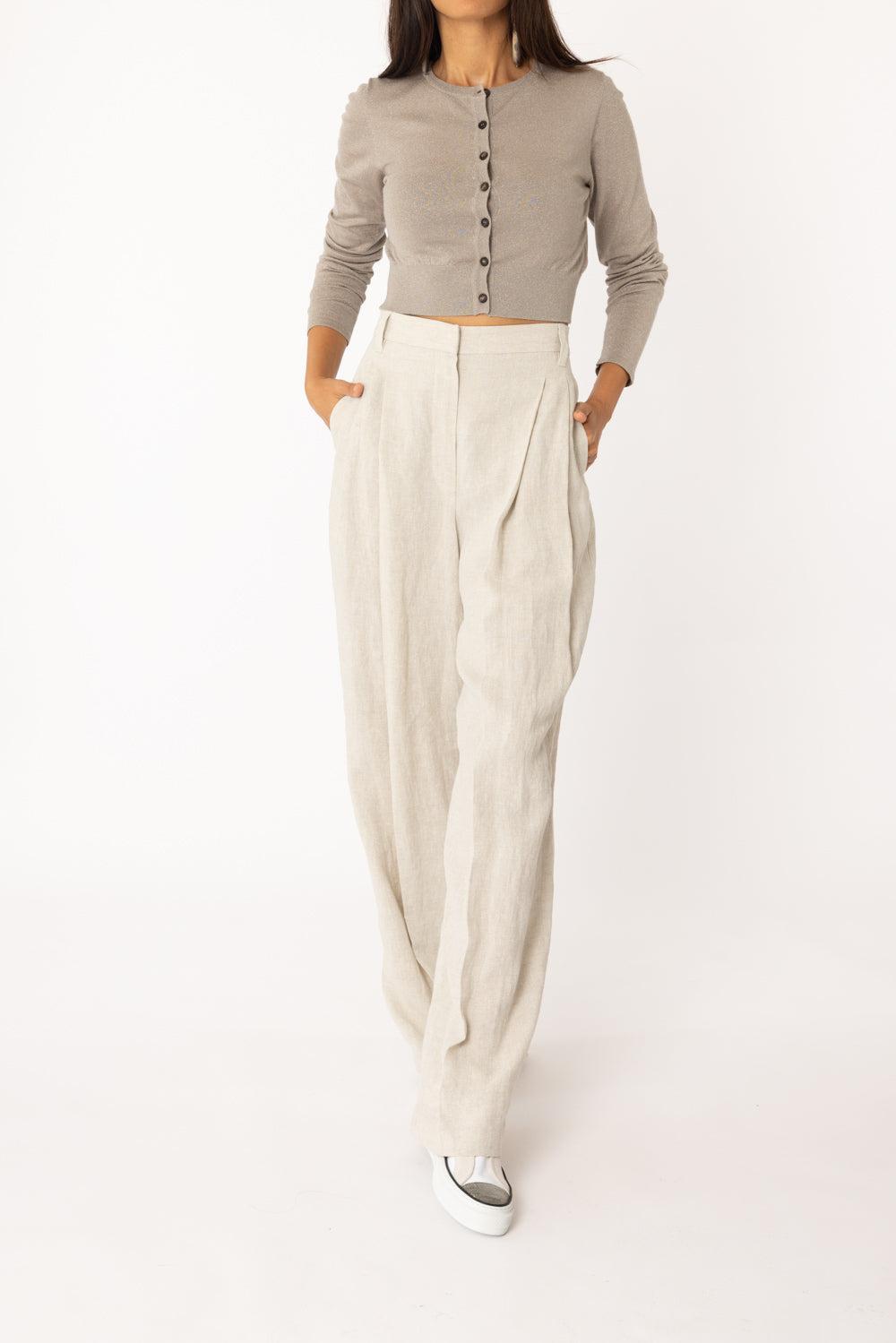 Sparkling Crop Cardigan-SMKYTAUP-L-CLOTHINGTOPCARDIGAN-BRUNELLO CUCINELLI