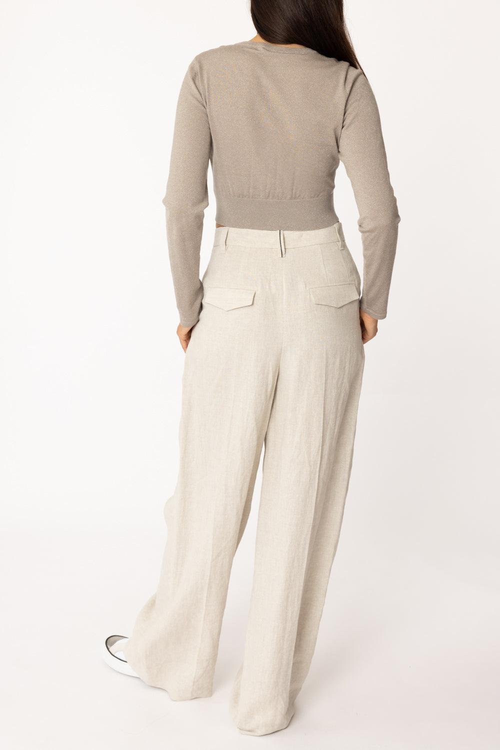 Sparkling Crop Cardigan-SMKYTAUP-L-CLOTHINGTOPCARDIGAN-BRUNELLO CUCINELLI