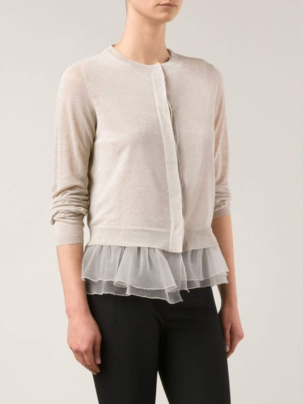 BRUNELLO CUCINELLI-Flutter Hem Cardigan-