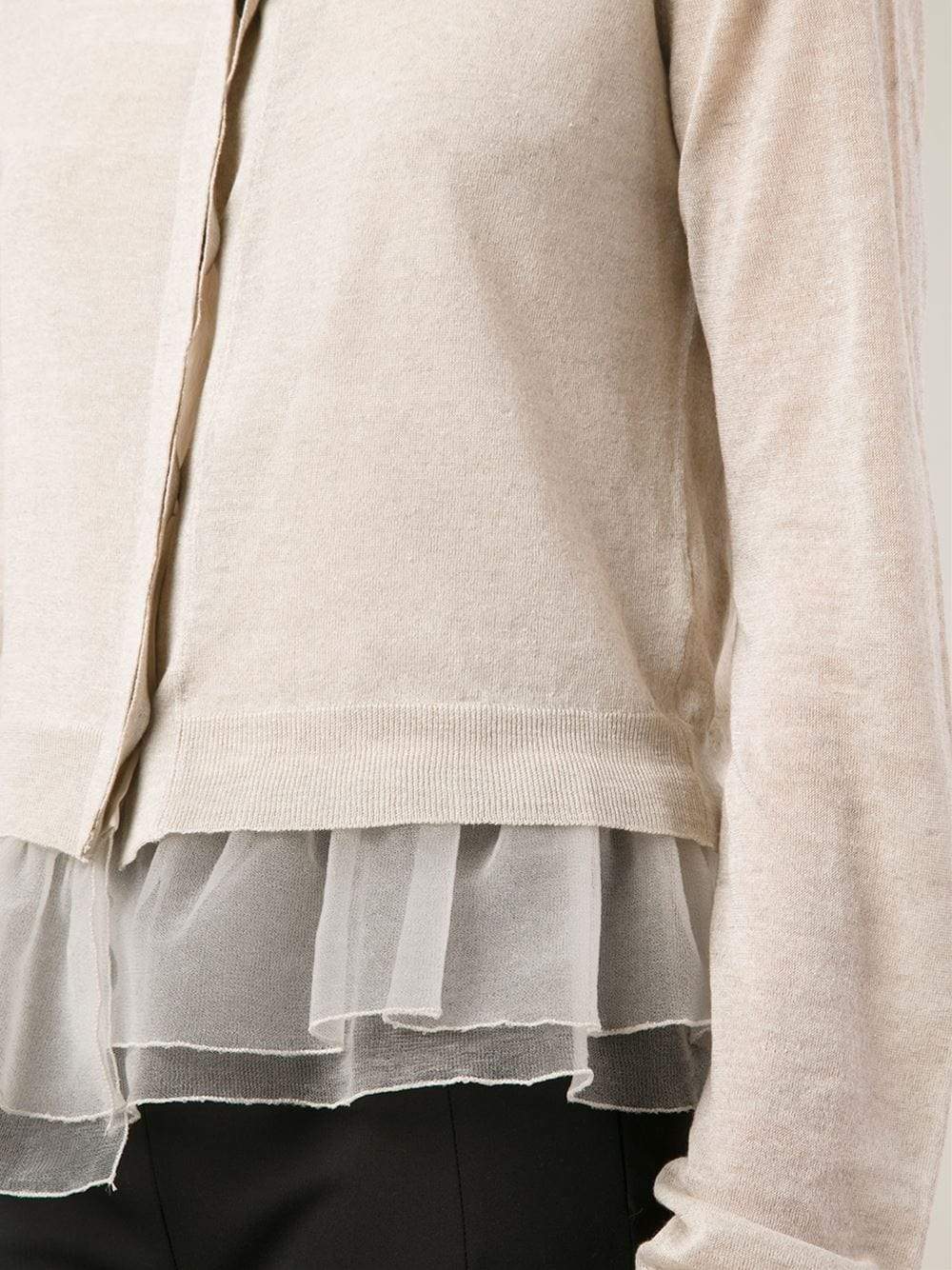 BRUNELLO CUCINELLI-Flutter Hem Cardigan-