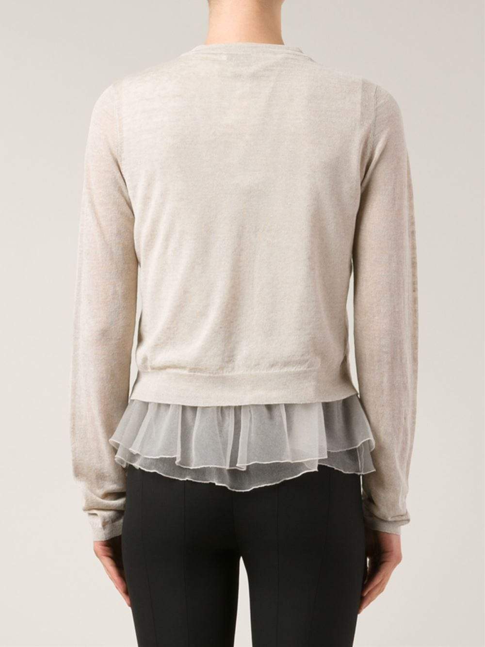 BRUNELLO CUCINELLI-Flutter Hem Cardigan-