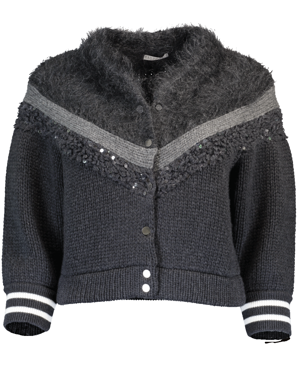 BRUNELLO CUCINELLI-Fur Cardigan-