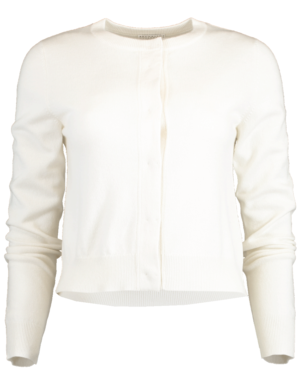 BRUNELLO CUCINELLI-Crewneck Button Cardigan-