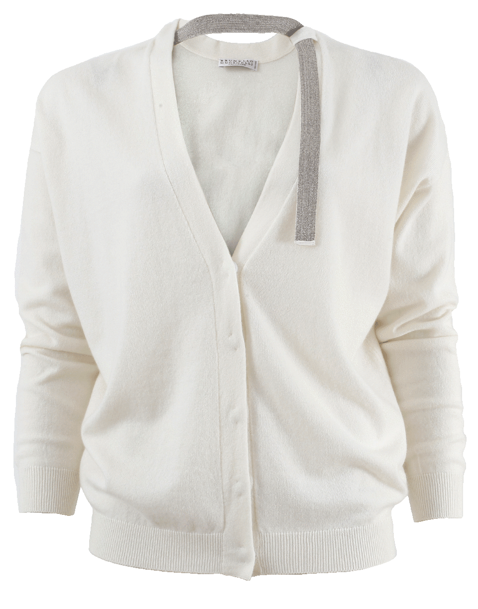 BRUNELLO CUCINELLI-Monili Neck Strap Cardigan-