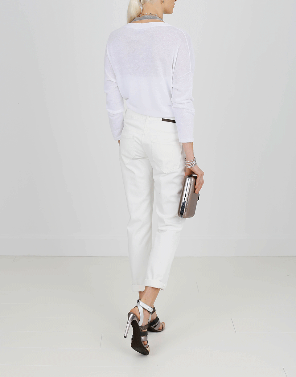 BRUNELLO CUCINELLI-Monili Neck Strap Cardigan-