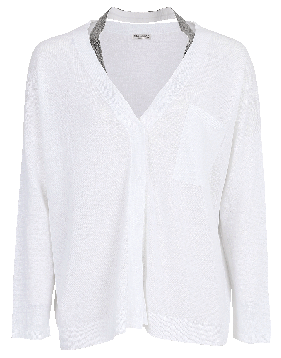 BRUNELLO CUCINELLI-Monili Neck Strap Cardigan-